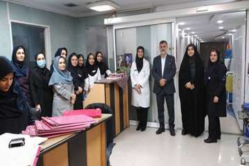 بازدید نوروزی رئیس و مدیر بیمارستان از مرکز