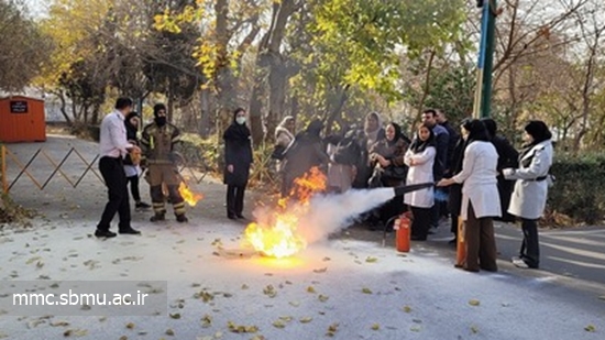 برگزاری کارگاه اطفاء حریق در بیمارستان مهدیه 