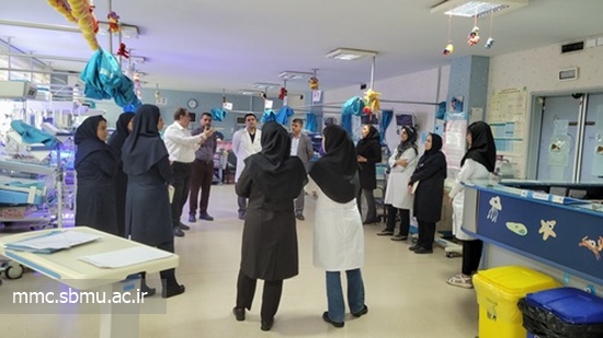 بازدید مدیریتی ایمنی( واکراند) بخش های 1،2،اتاق عمل، nicu  و واحد تغذیه مرکز مهدیه 