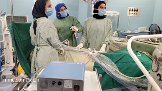 انجام عمل جراحی لاپاراسکوپی خاص مادر باردار دوقلو در 8 ماهگی  و نجات جان مادر باردار در مرکز مهدیه 