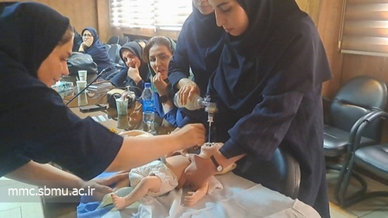 برگزاری کارگاه دو روزه احیاء قلبی ریوی نوزاد در مرکز مهدیه 