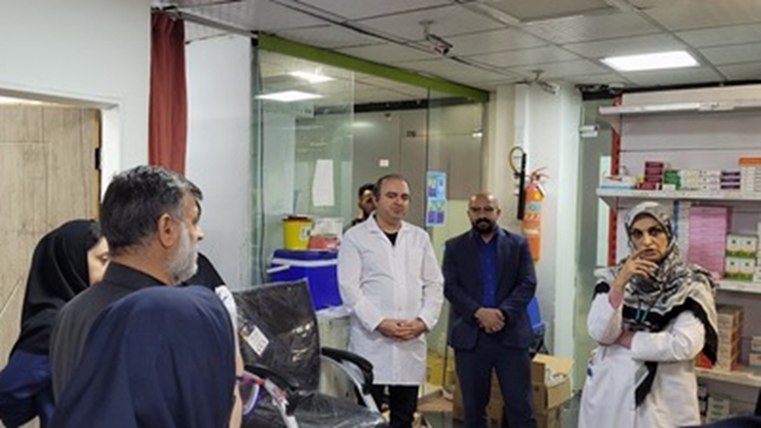 بازدید مدیریتی ایمنی( واکراند) بخش های nicu  و نوزادان، نازایی و واحدهای آزمایشگاه و پاتولوژی  و داروخانه مرکز مهدیه