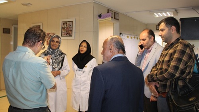 مدیر گروه بیولوژی و تشریح دانشگاه از مرکز مهدیه بازدید کرد