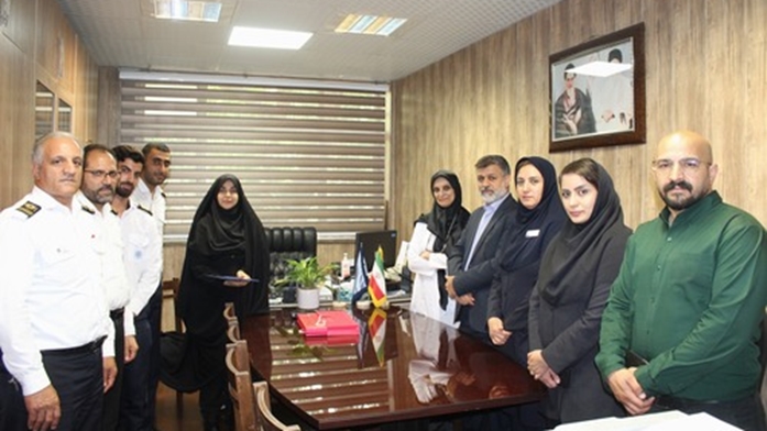 گرامیداشت روز حراست و نگهبانی در بیمارستان مهدیه